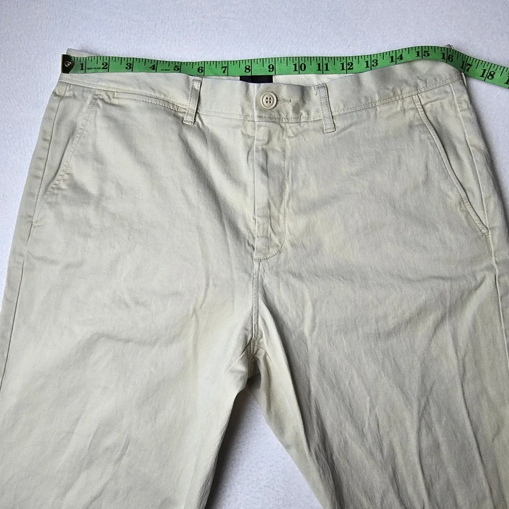 J. Crew Mens Straight Fit Stretch Chino Pants‎ Khaki Tan E1590 32x32